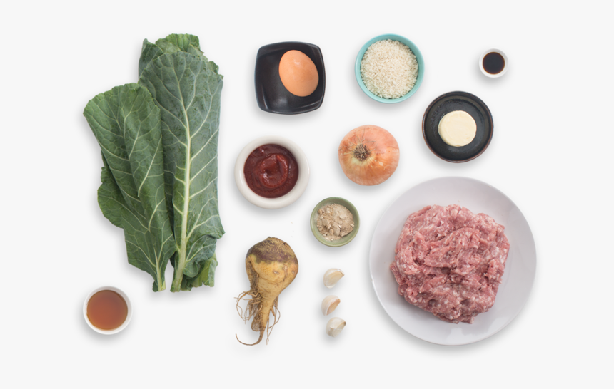 Pork Meatloaf With Mashed Rutabaga & Sautéed Collard - Superfood, HD Png Download