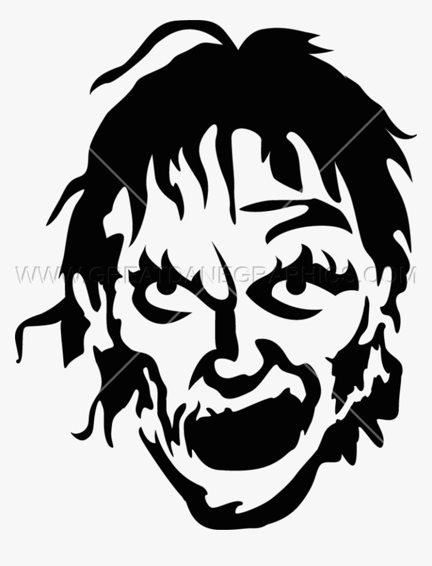 Grin Production Ready Artwork - Zombie Black And White, HD Png Download