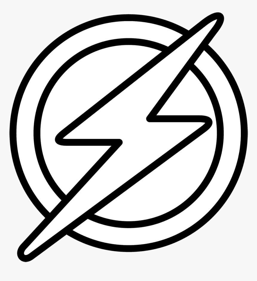 The Flash Logo Black And White He Was Pretty Demonic Lookin 