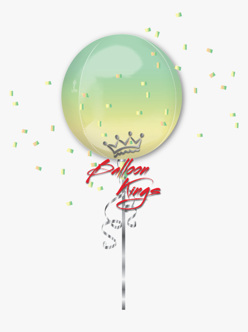 Orbz Ombre Yellow & Green - Transparent Curious George Birthday Png, Png Download