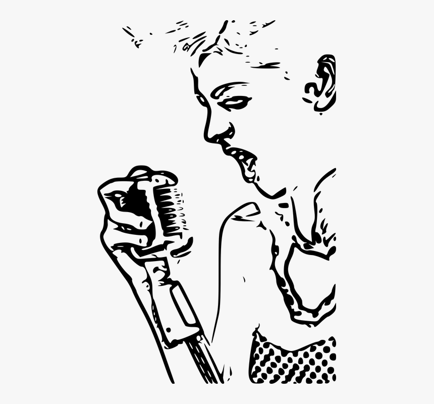Transparent Punk Clipart - Karaoke Singer Clip Art, HD Png Download