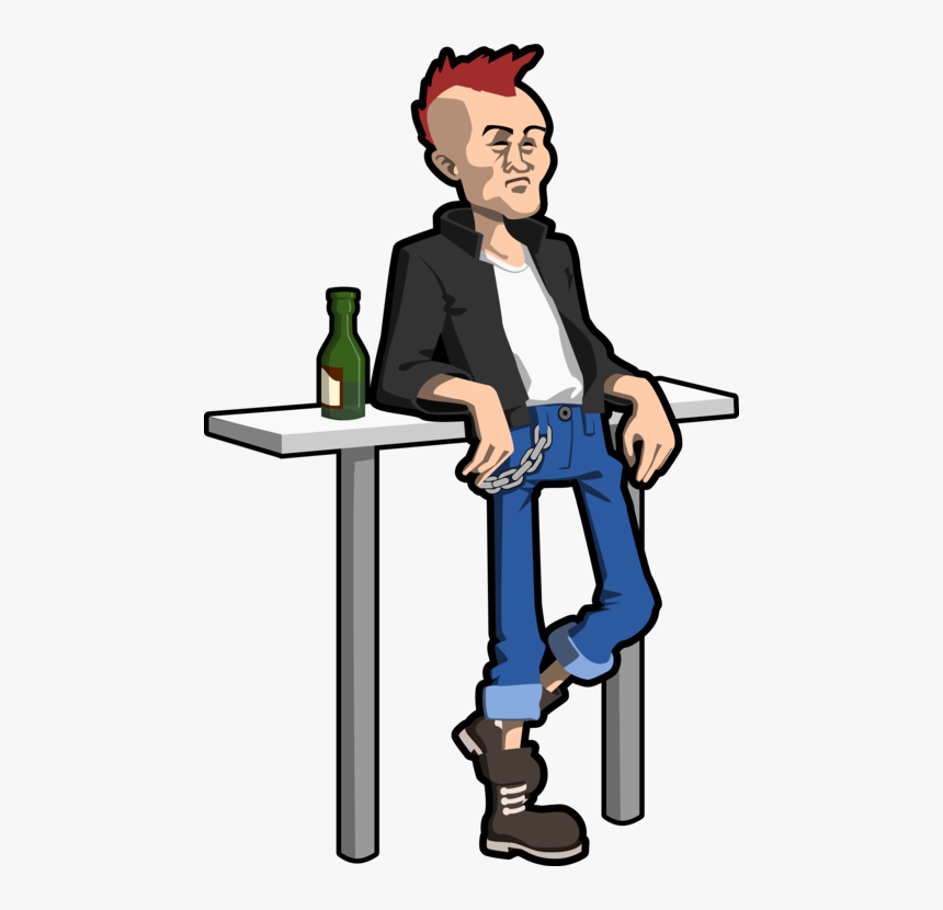Standing,human Behavior,job - Punker Clipart, HD Png Download
