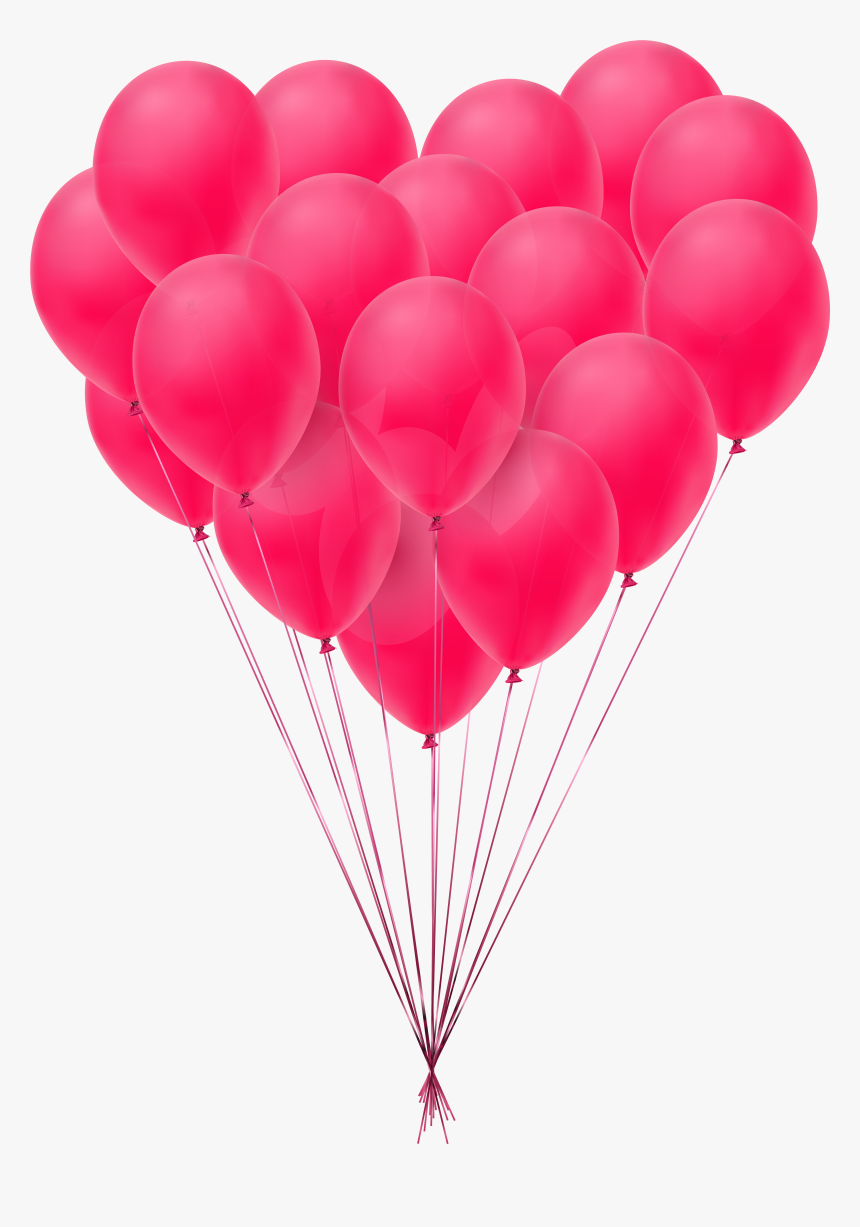 Valentine S Day Balloons Transparent Png Clip Art Image - Balloons Transparent Png Bday, Png Download