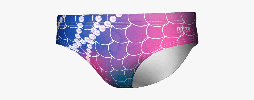 Neon Fish Scale Print Men S Swim & Water Polo Brief - Underpants, HD Png Download