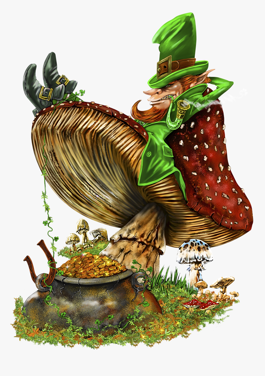 Leprechaun Pot Of Gold Png, Transparent Png