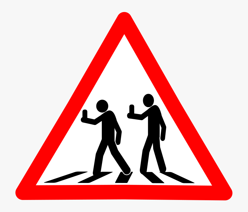 Human - Round About Traffic Sign, HD Png Download