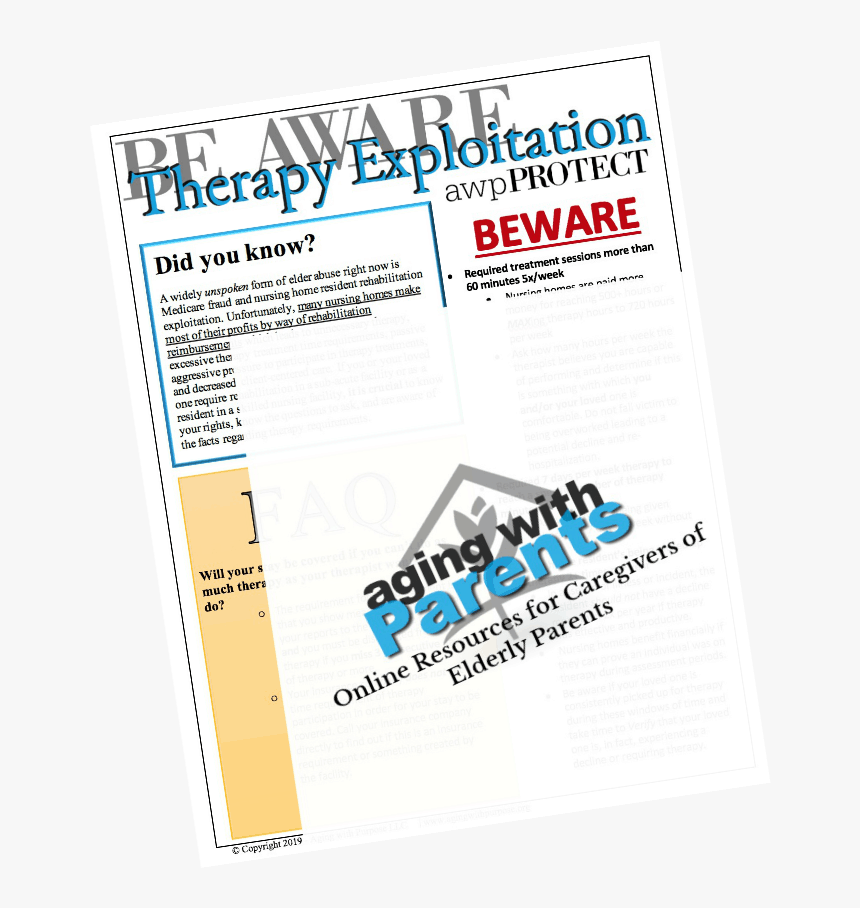 Be Aware Of Therapy Exploitation - Flyer, HD Png Download