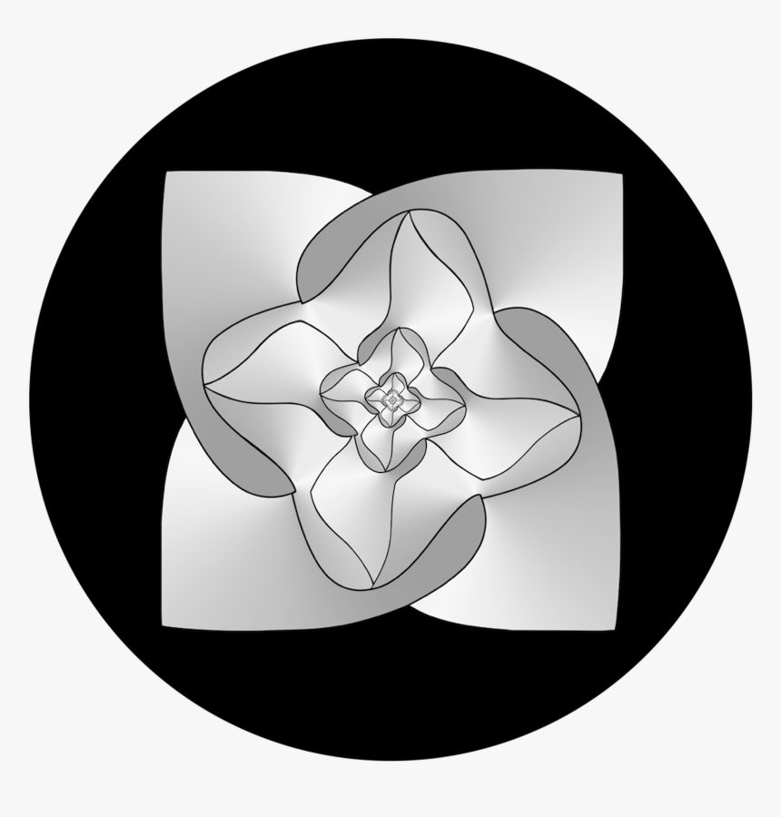 Apollo Floral Pinwheel - Circle, HD Png Download