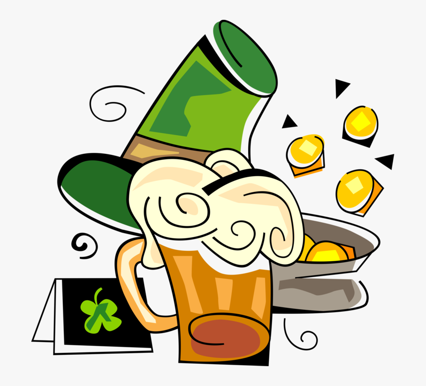 Vector Illustration Of St Patrick S Day Beer And Pot, HD Png Download