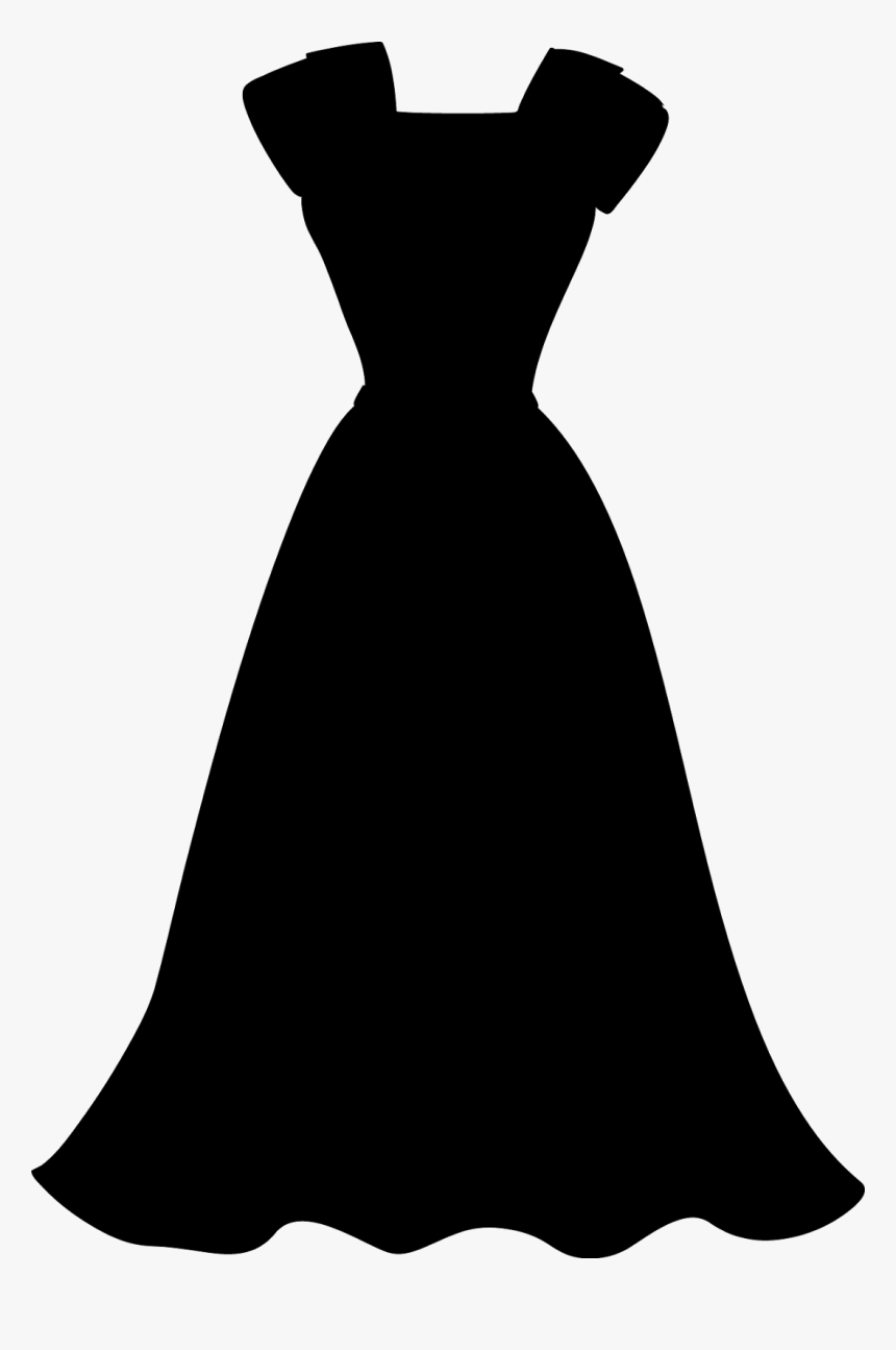 Black & White - Black And White Dress Silhouette, HD Png Download