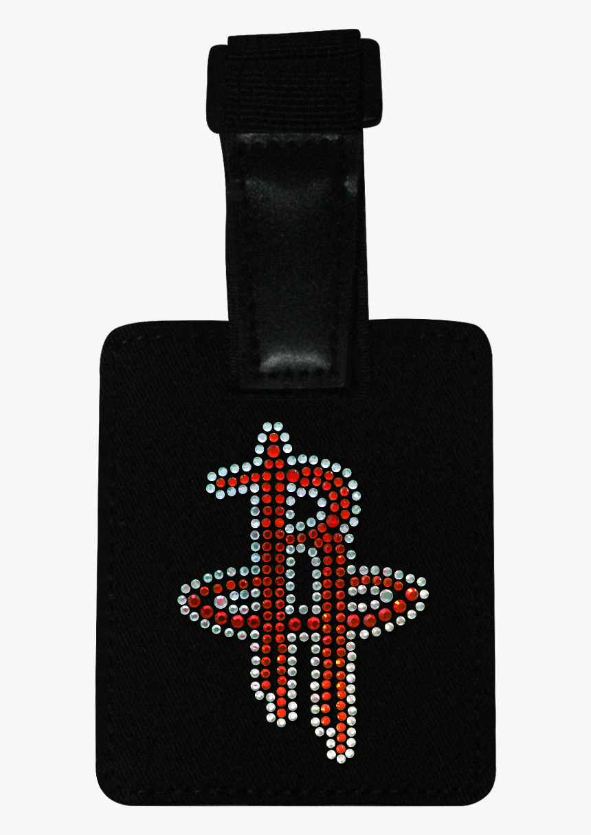Houston Rockets Rhinestone Luggage Tag - Cross, HD Png Download
