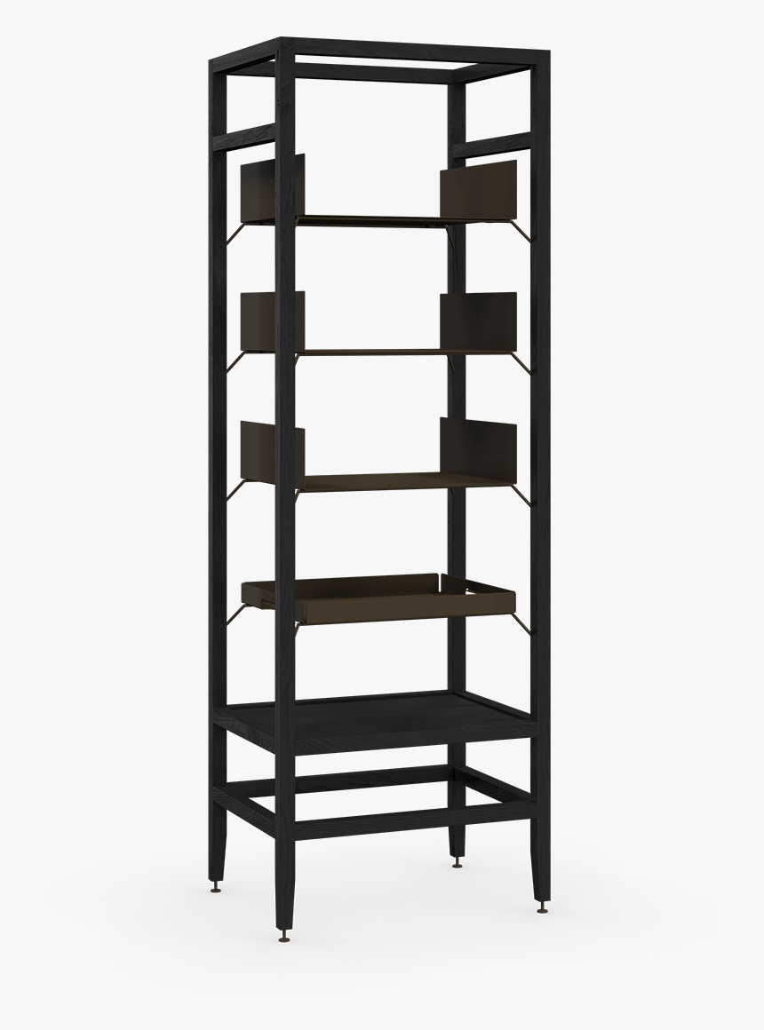 Coquo Volitare Midnight Black Stained Oak Solid Wood - Shelf, HD Png Download