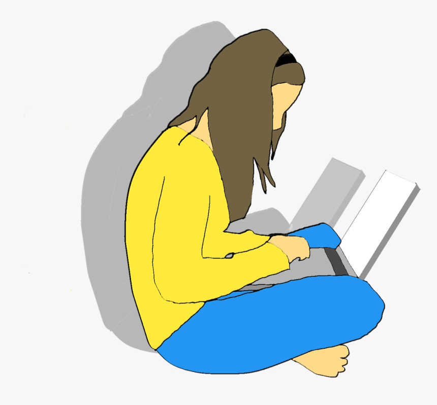 Women Laptop People Free Photo - Poetry, HD Png Download