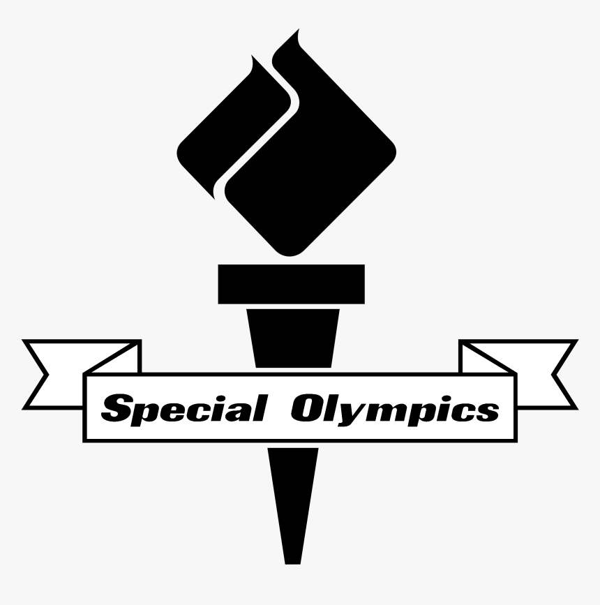 Special Olympics Logo Black And White - Clipart Special Olympics Torch, HD Png Download