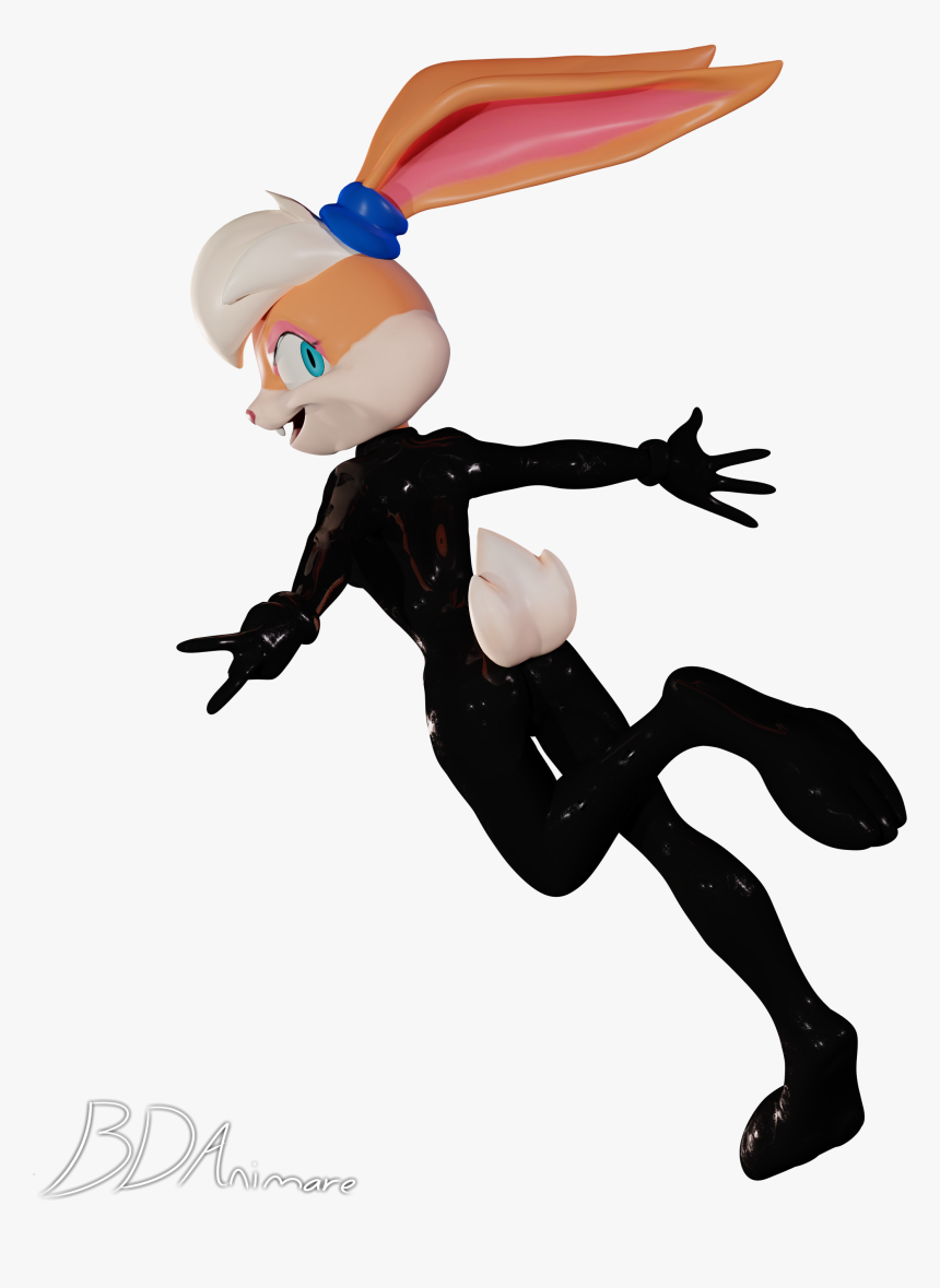Lola Black Catsuit - Cartoon, HD Png Download