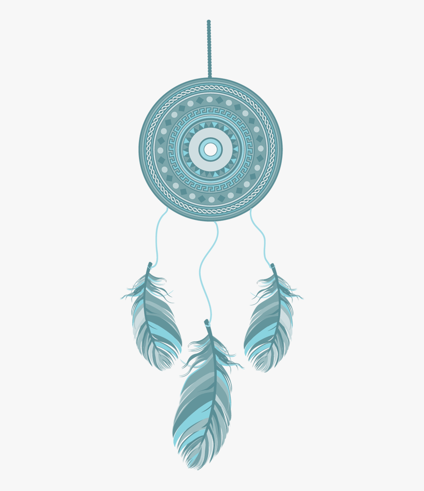 Decorative Blue Dreamcatcher Sticker - Blue Dream Catcher Png, Transparent Png