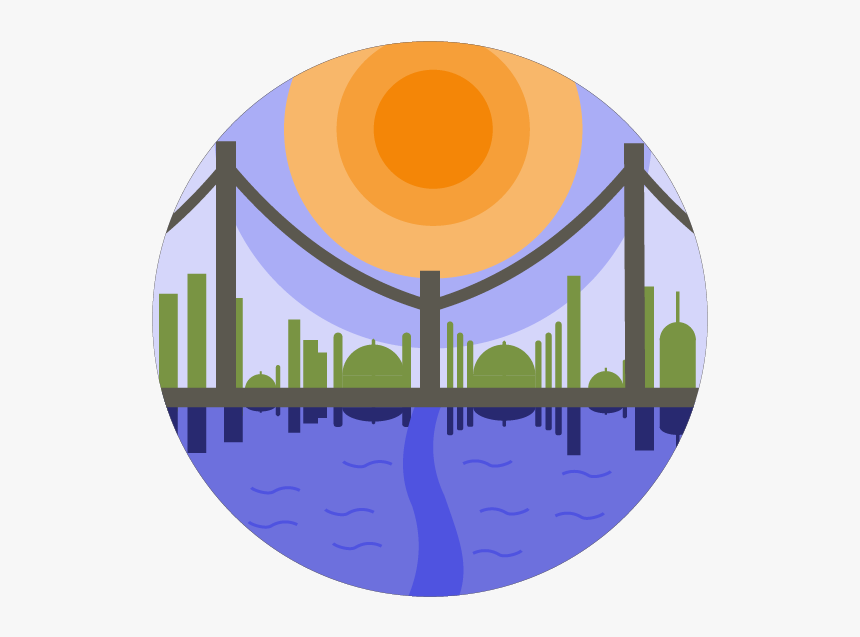 Transparent Dream Catcher Silhouette Png - Bridge Clipart Black And White, Png Download