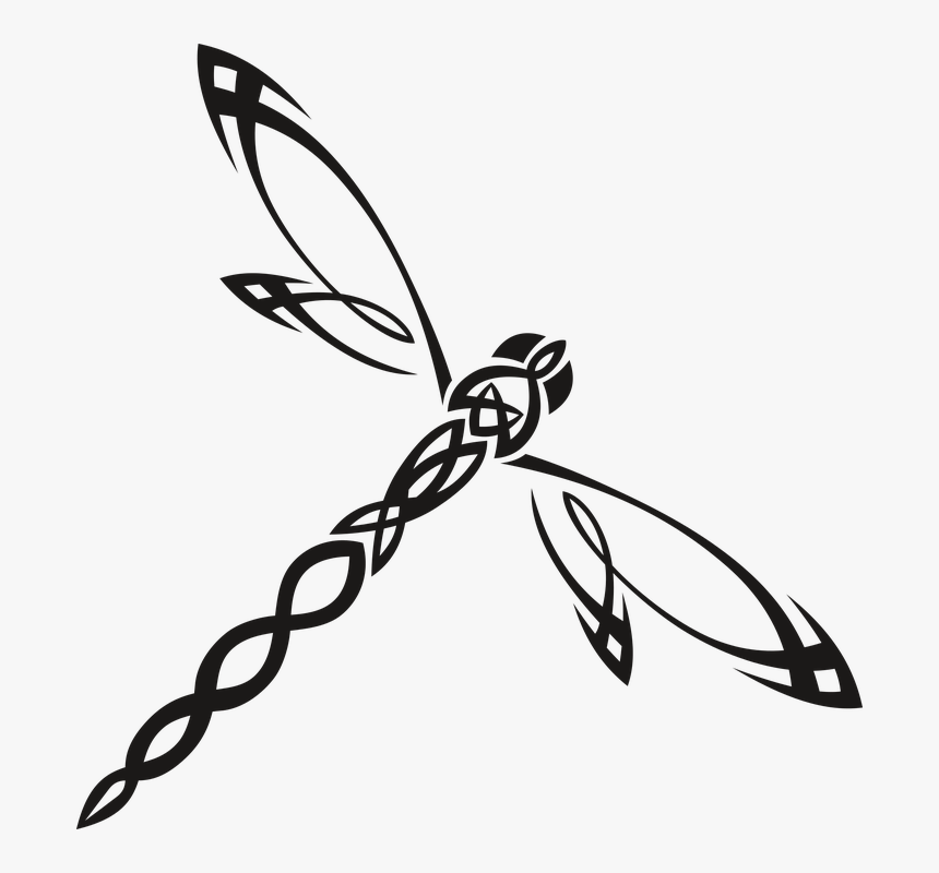 Dragonfly Tribal, HD Png Download