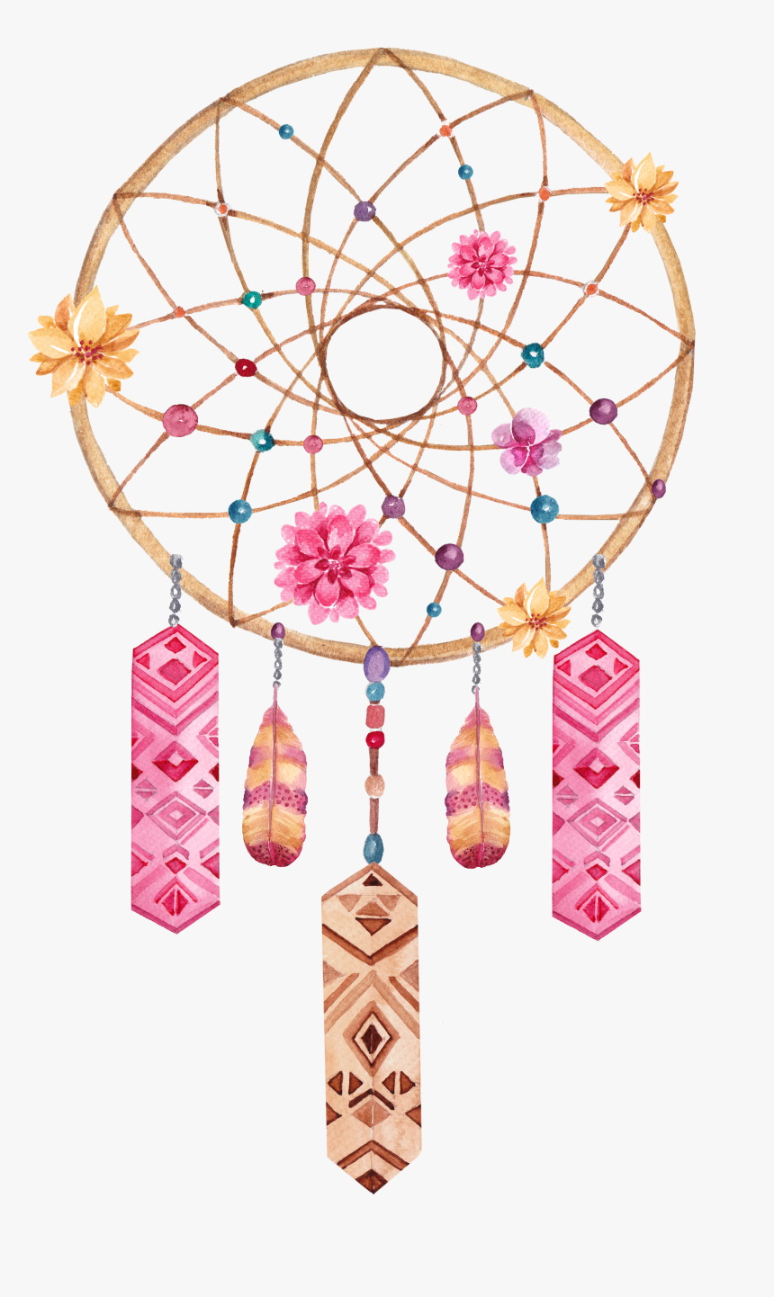 Album Tattoo Dreamcatcher National Illustration Indian - Boho Dreamcatcher, HD Png Download
