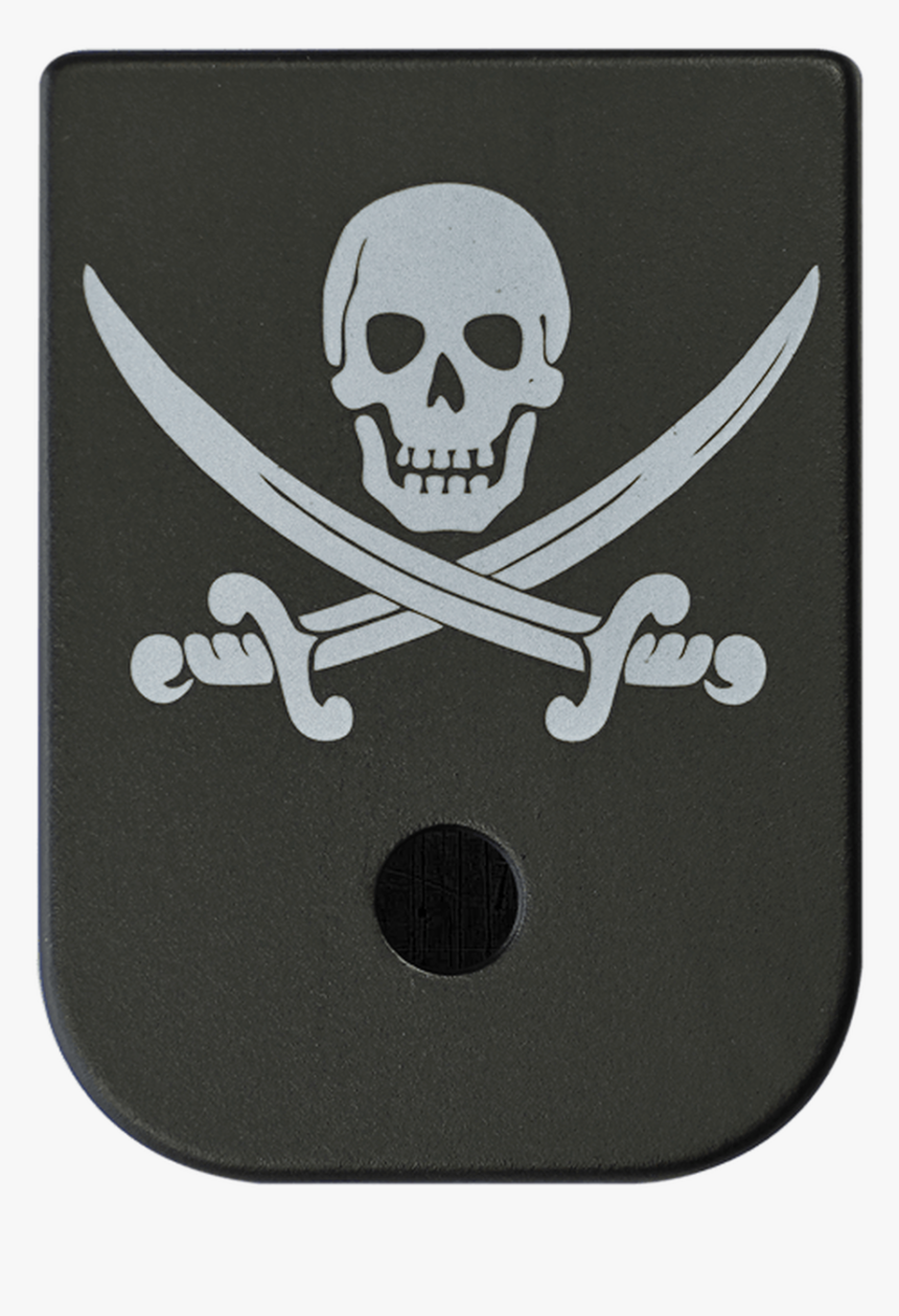 Calico Jack Titanium Black Traditional Finish Mag Plate - Logo Goonies Never Say Die, HD Png Download