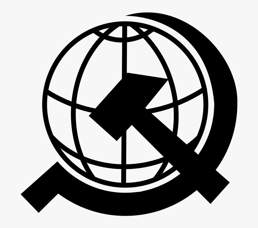 Communism Around The World - Hammer And Sickle Silhouette, HD Png Download