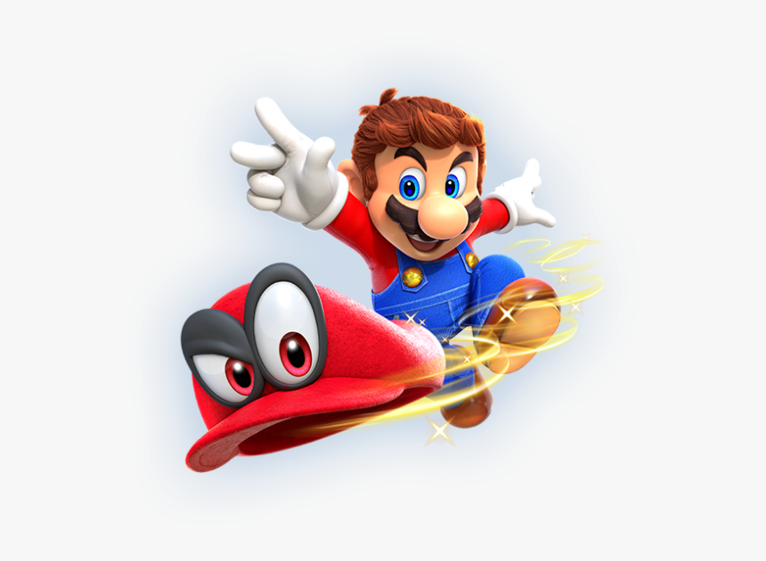 Mario - Mario Odyssey Throwing Hat, HD Png Download