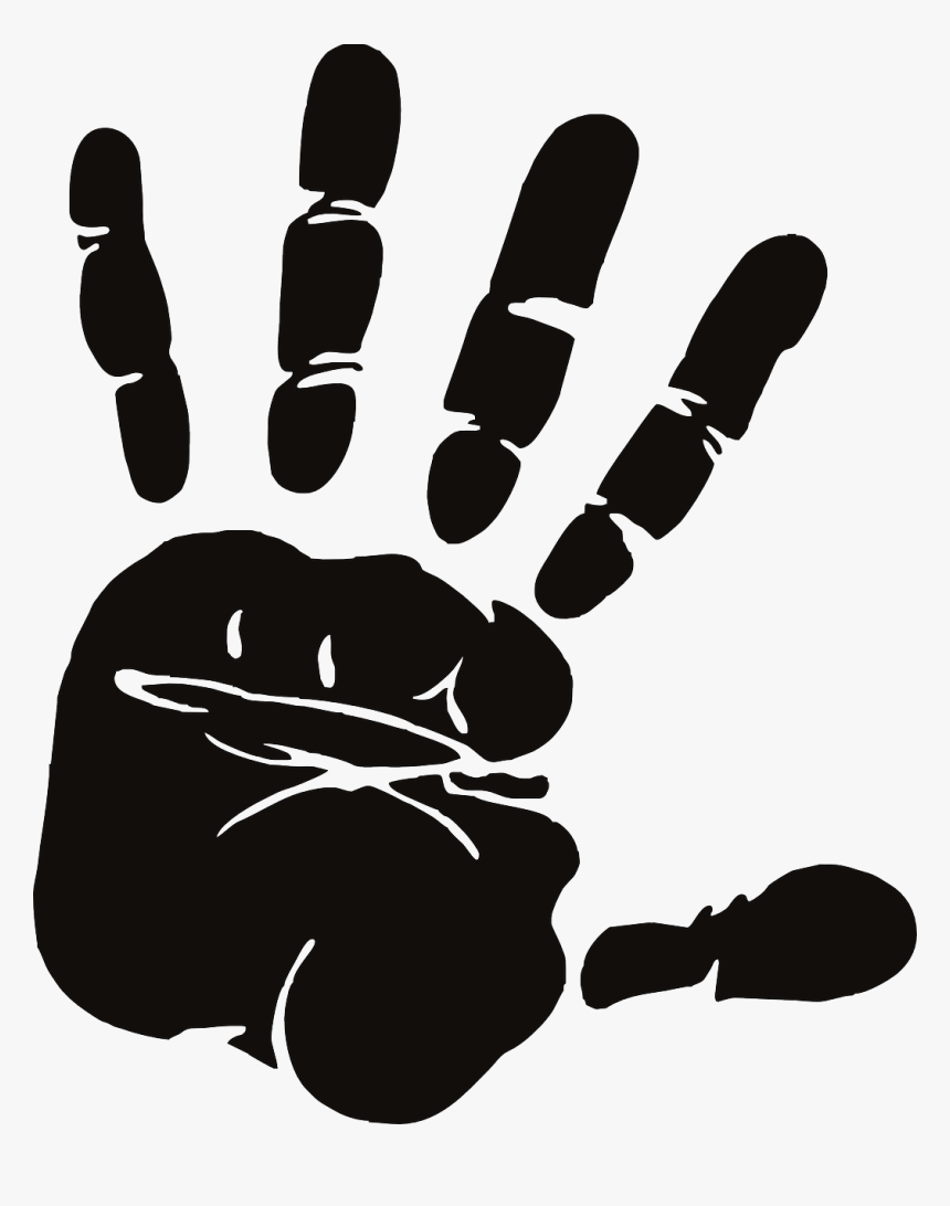 Palm Hand Silhouette, HD Png Download