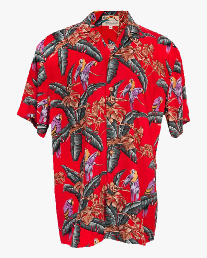 Red Hawaiian Shirt Silk, HD Png Download