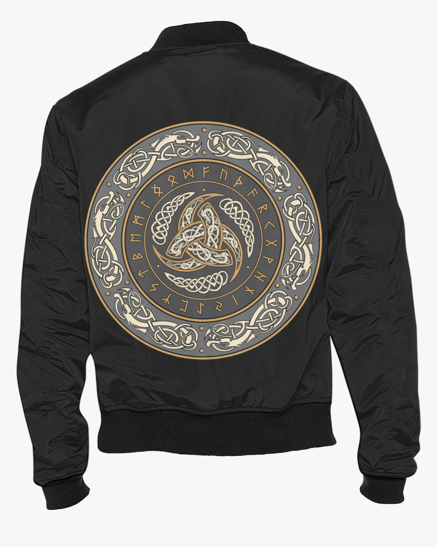 Viking Shield Men S Bomber Jacket - Emblem, HD Png Download