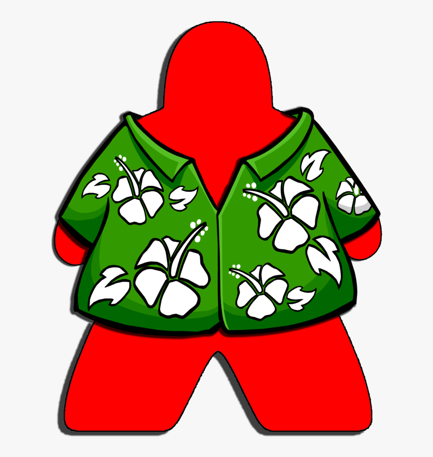 Meeple Con La Camicia - Hawaiian Shirt Clipart Png, Transparent Png