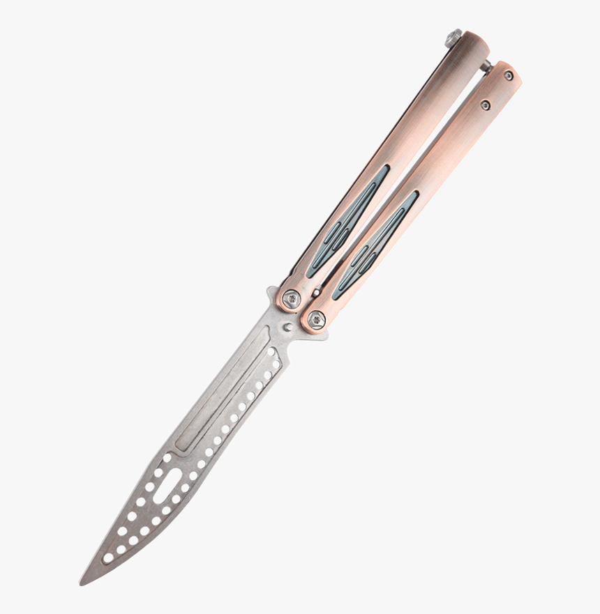 Unbladed Csgo Butterfly Knife Folding Knife Fine All-steel - Utility Knife, HD Png Download