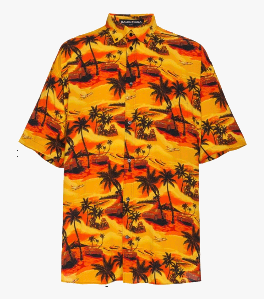 Balenciaga Norm Fit Hawaiian Shirt, HD Png Download