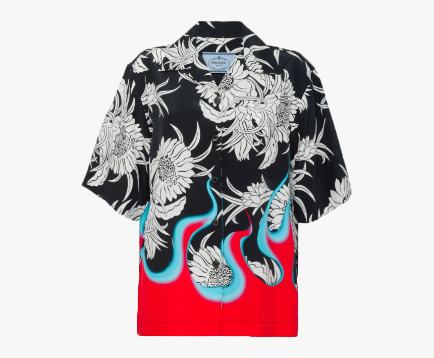 Prada Pongé Hawaiian Shirt - Prada Printed Shirt, HD Png Download