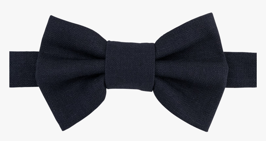 Image Of Navy Linen Bow Tie - Formal Wear, HD Png Download