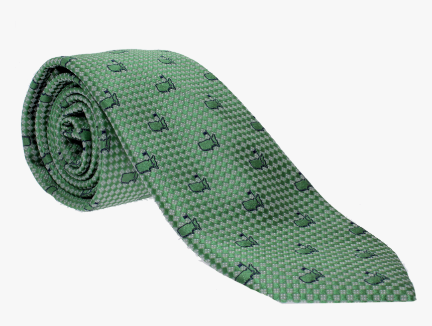 Masters Green Tie With Blue Logo Outline - Belt, HD Png Download