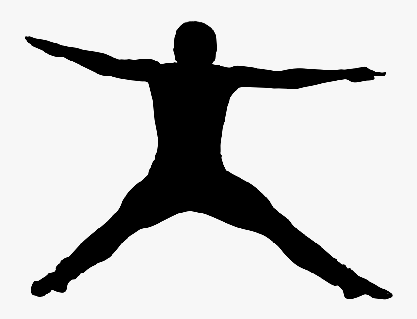 Silhouette Jumping Png, Transparent Png