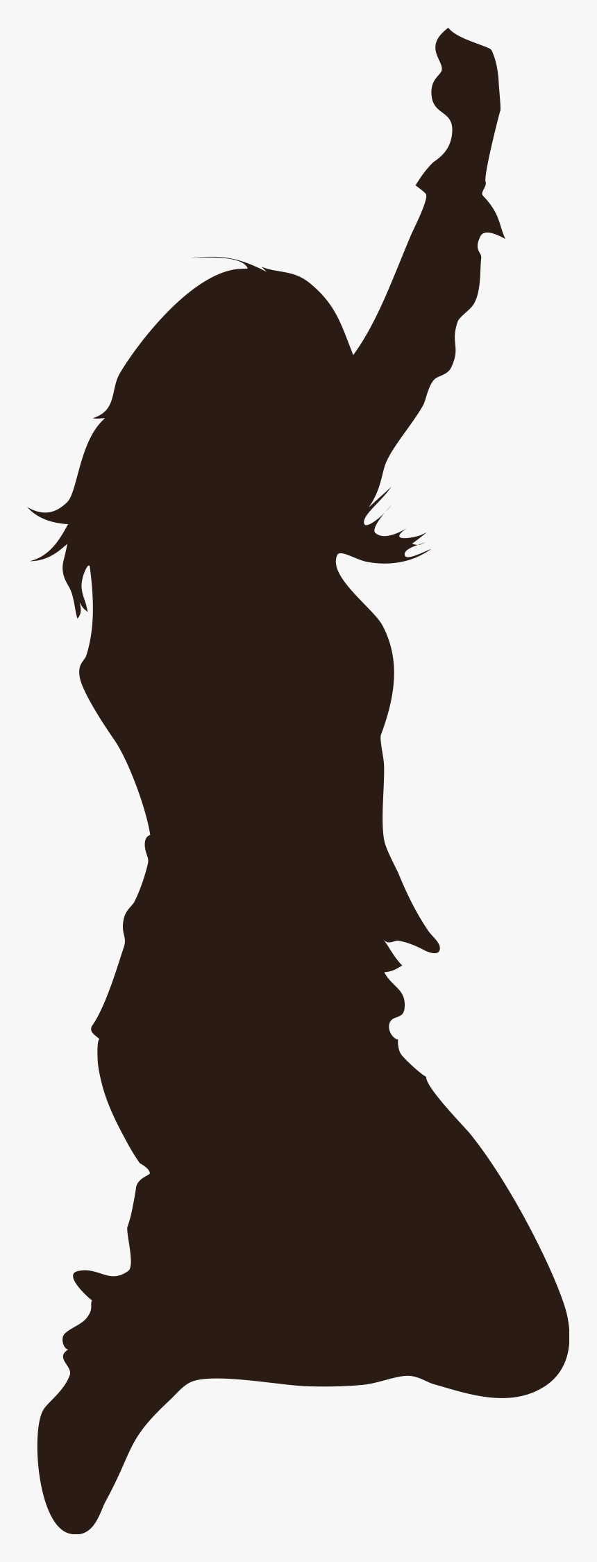 Girl Jumping Silhouette Png Clipart , Png Download - Jumping Girl Silhouette Png, Transparent Png
