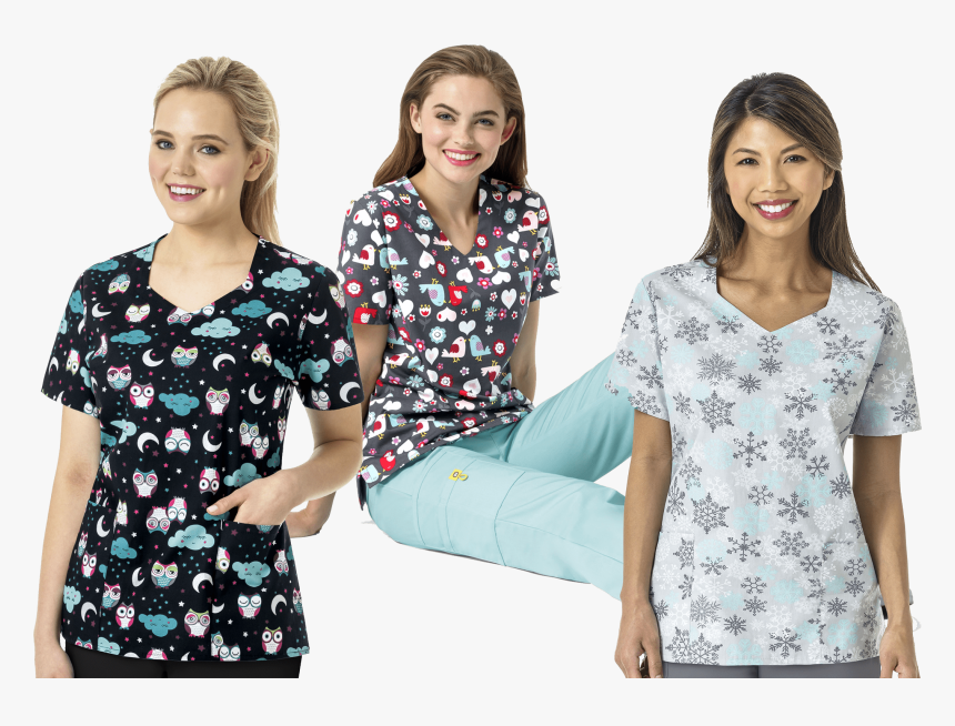Koala Scrub Top, HD Png Download