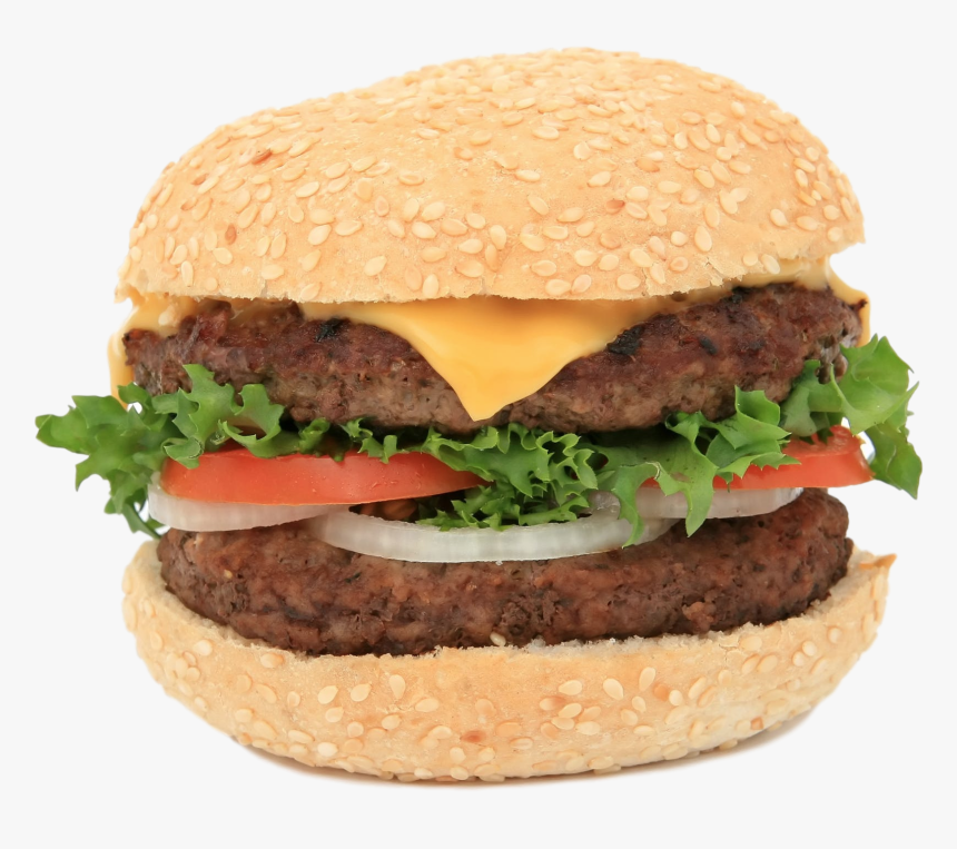 Hamburger Beef Meat Kebab Chicken Sandwich - Beefburger In A Bun, HD Png Download