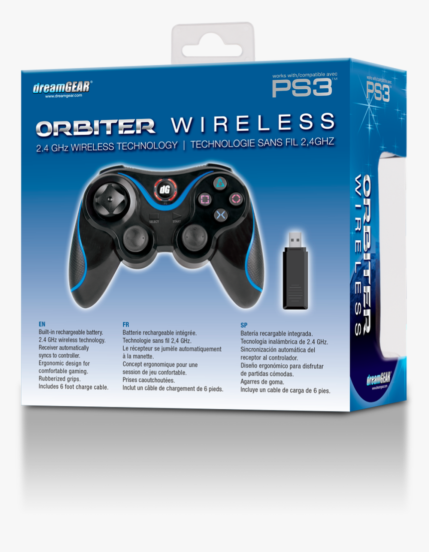 Control Ps3 Orbiter Wireless Dreamgear, HD Png Download