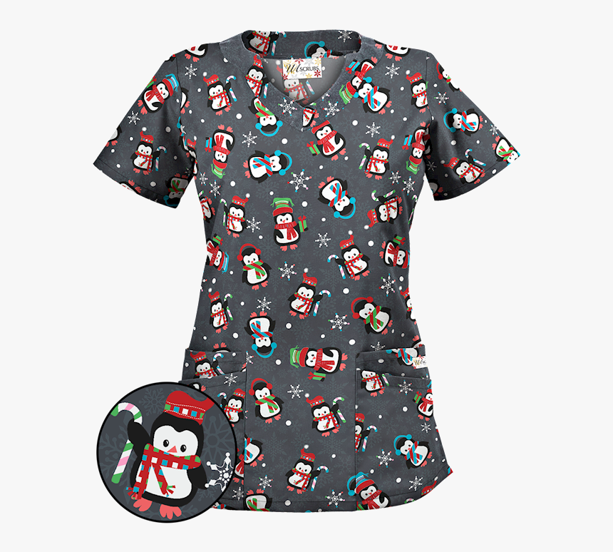 Penguin Christmas Scrubs, HD Png Download