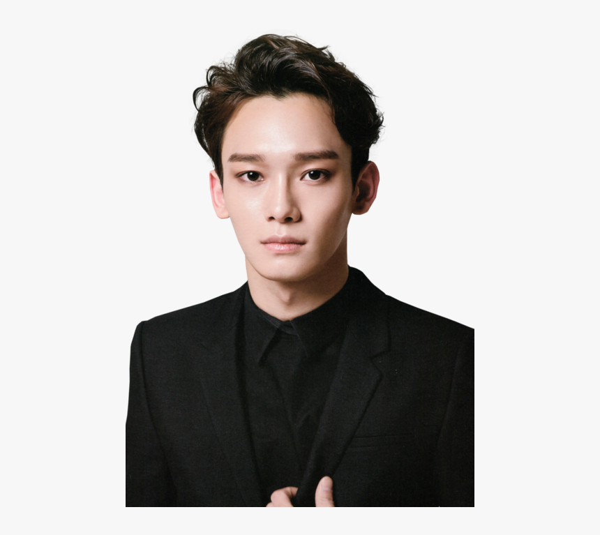 Hair,white-collar Shoot,smile,formal Wear,ear,portrait - Exo Chen Forehead, HD Png Download