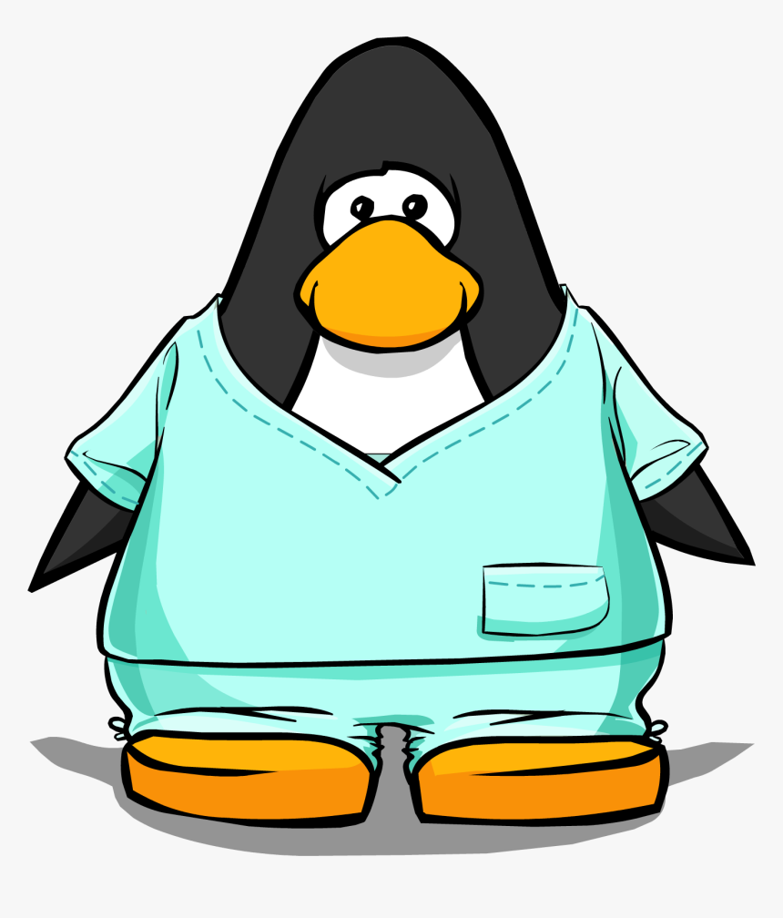 Floor Clipart Scrub - Club Penguin Maroon Penguin, HD Png Download