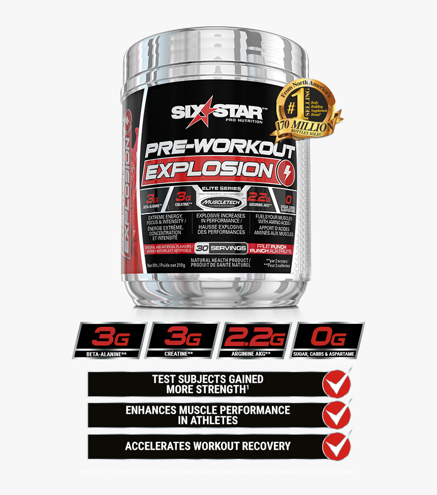 Transparent Powder Explosion Png - Six Star Pre Workout, Png Download