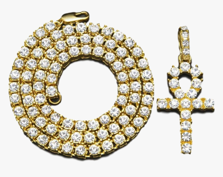 Clip Art Transparent Ankh Drawing Gold - 14k White Gold Plated, HD Png Download