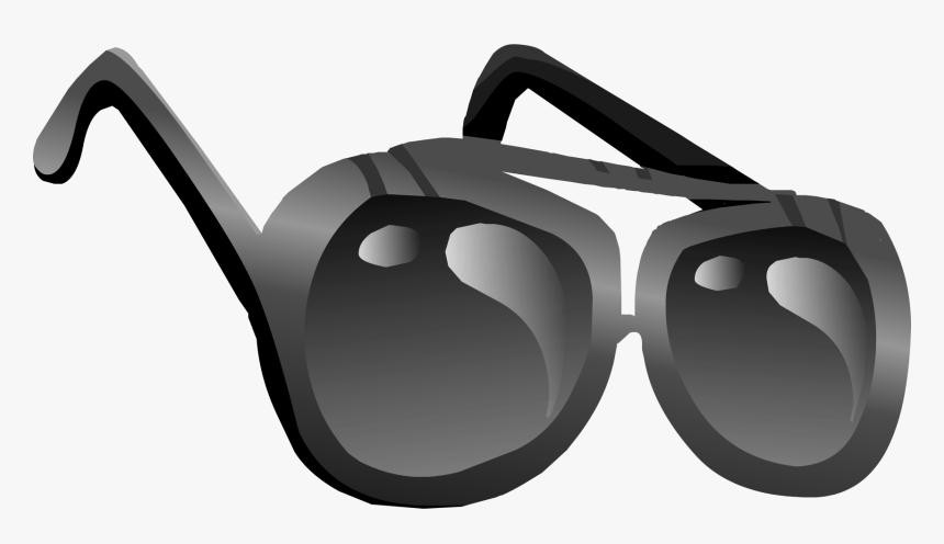 Sunglass Image Black - Óculos Escuros Club Penguin, HD Png Download