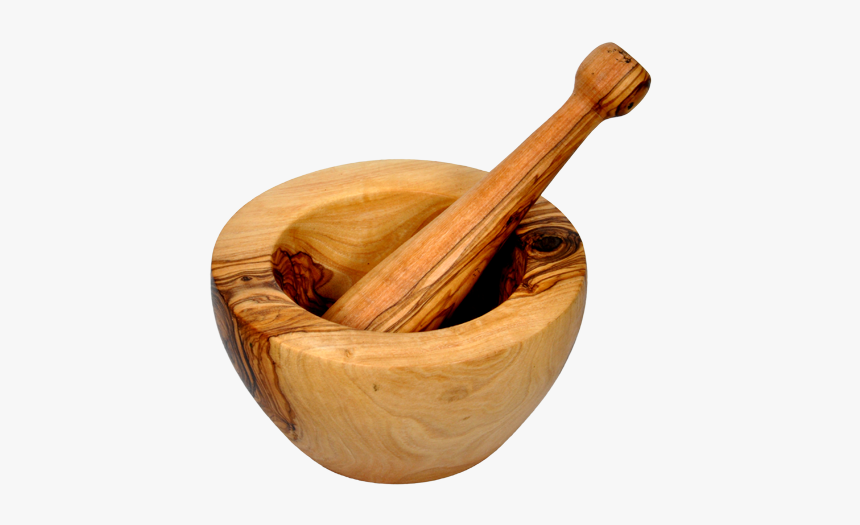 Wooden Pestle And Mortar - Mortero De Madera Png, Transparent Png