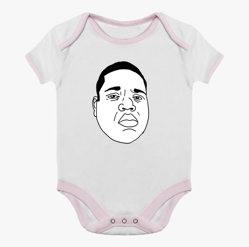 Body Bébé Contrasté Notorious Big Biggie Head Par Nick - Cartoon, HD Png Download