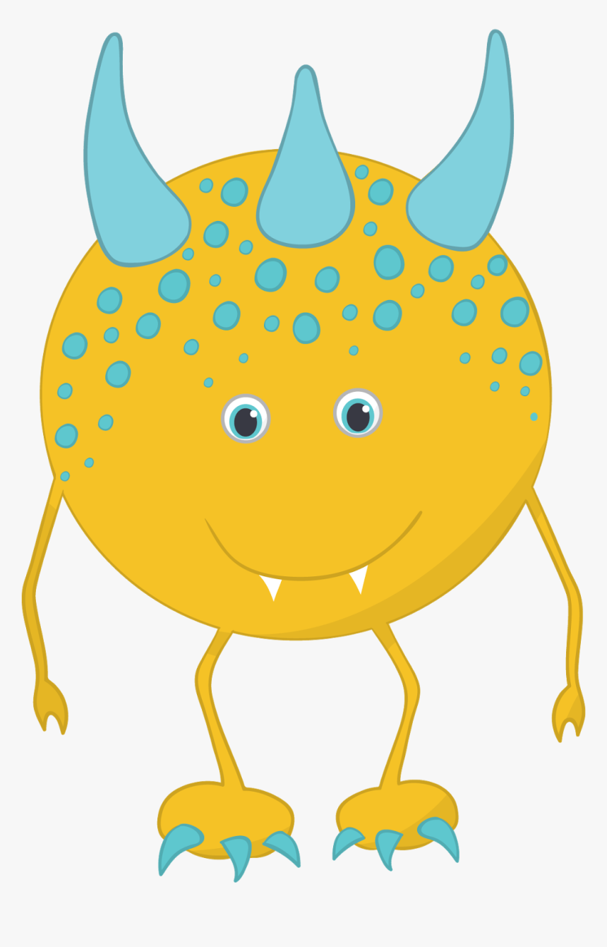 Yellow Monster Clipart Clipartfest - Cute Monster Clip Art, HD Png Download