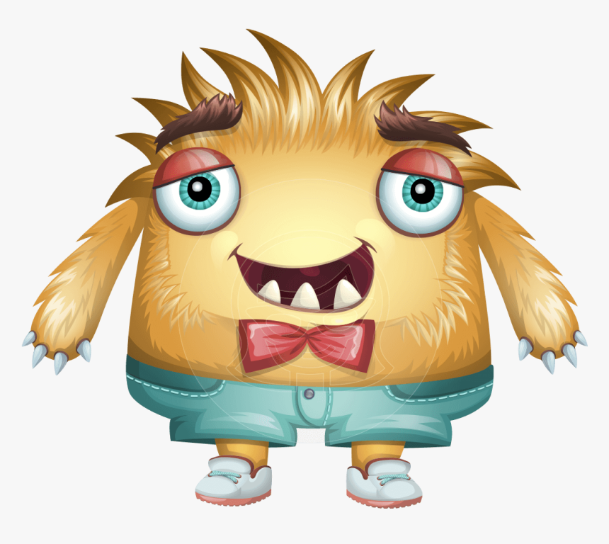 Vector Monster Creature - Cartoon, HD Png Download